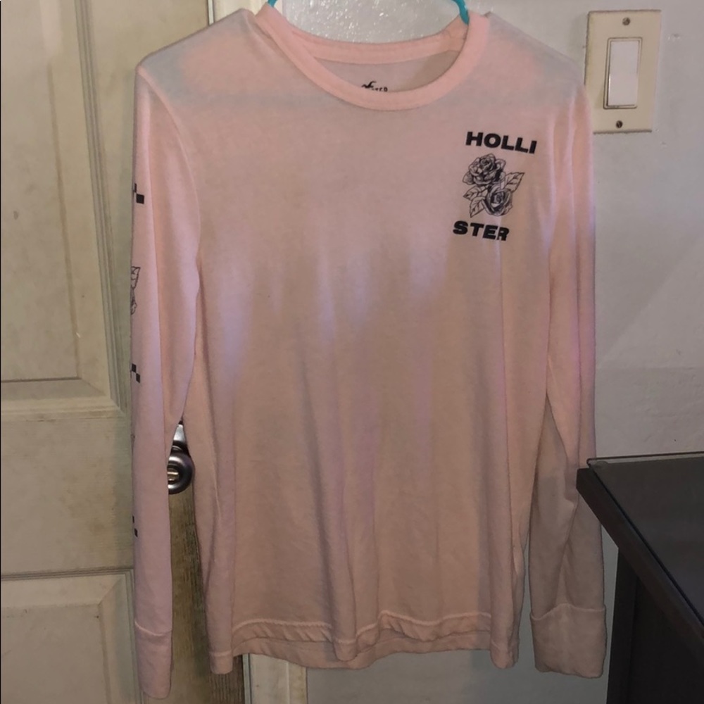 Pink hollister long sleeve